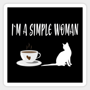 cat lover gifts  coffee woman Magnet